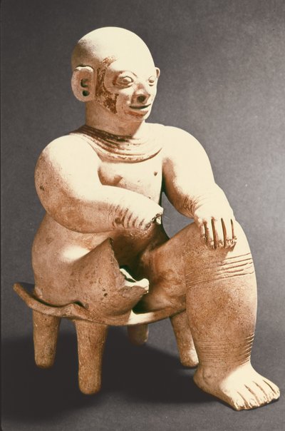 Seated male figure, Eldorado by Pre Columbian